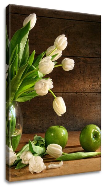 Gario Obraz na plátne Biele tulipány Veľkosť: 20 x 30 cm