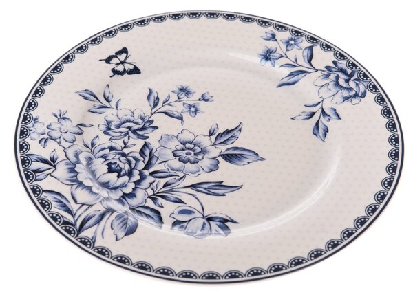 Porcelánový tanier Blue Rose, 19,5 cm