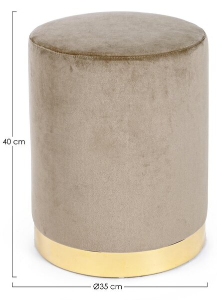 LUCILLA TAUPE taburet