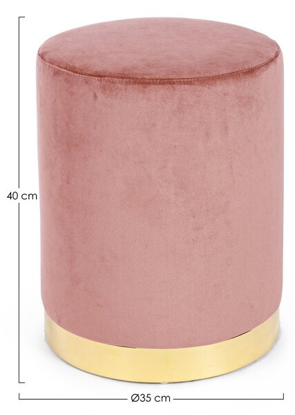 LUCILLA ANTIQUE PINK taburet