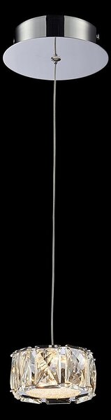 Krištáľové svietidlo LUXERA KNOX chróm LED 62416