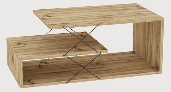 Dizajnový konferenčný stolík Halston 100 cm vzor dub