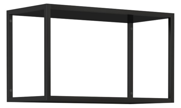 KONDELA Polica, čierna, ARAKA/MENZO/SIBER ONE LOFT 60 G-36