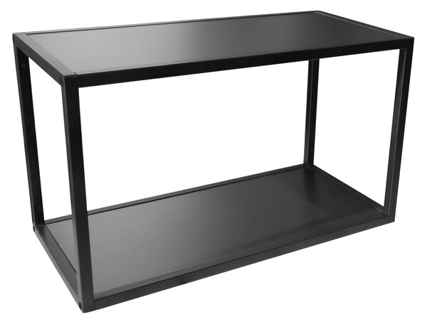 KONDELA Polica, čierna, ARAKA/MENZO/SIBER ONE LOFT 60 G-36