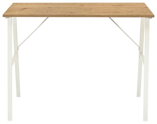 PÍSACÍ STÔL, biela, dub artisan, 100/60/75 cm Carryhome - Kancelárske stoly