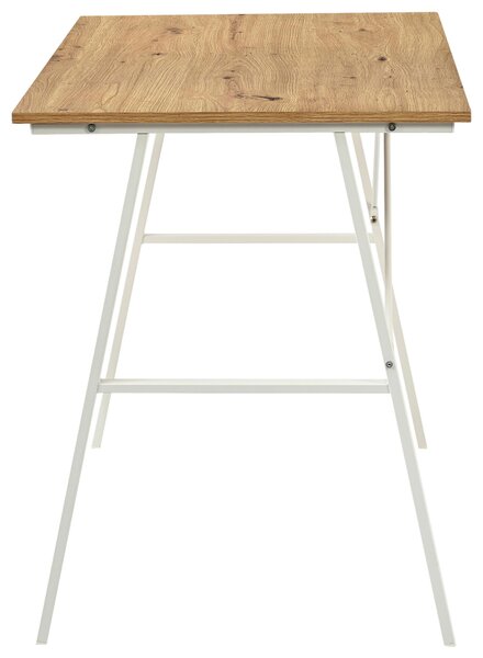 PÍSACÍ STÔL, biela, dub artisan, 100/60/75 cm Carryhome - Kancelárske stoly