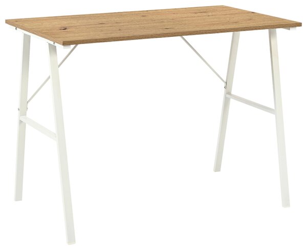 PÍSACÍ STÔL, biela, dub artisan, 100/60/75 cm Carryhome - Kancelárske stoly
