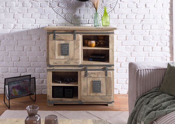 IRON Konferenčný stôl Mango 90x90x45 biely lakovaný