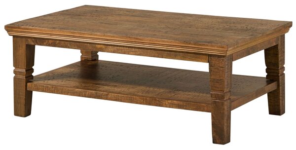 RODEZ Konferenčný stolík mango 120x75x45 tmavohnedý olejovaný