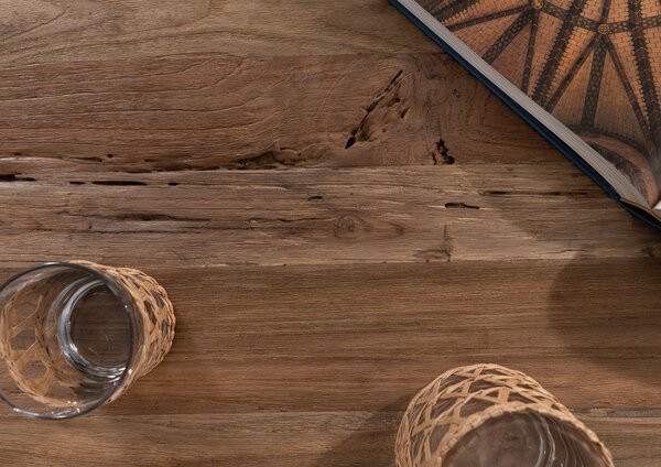 BASSAN Konferenčný stolík teak 130x75x45, prírodný, neošetrený
