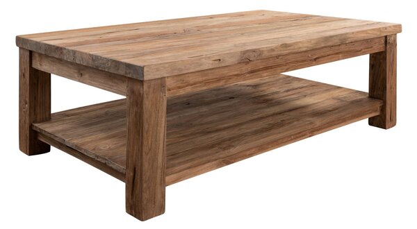 BASSAN Konferenčný stolík teak 130x75x45, prírodný, neošetrený