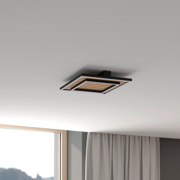 STROPNÉ LED SVIETIDLO, 40/40/6 cm Novel - Interiérové svietidlá