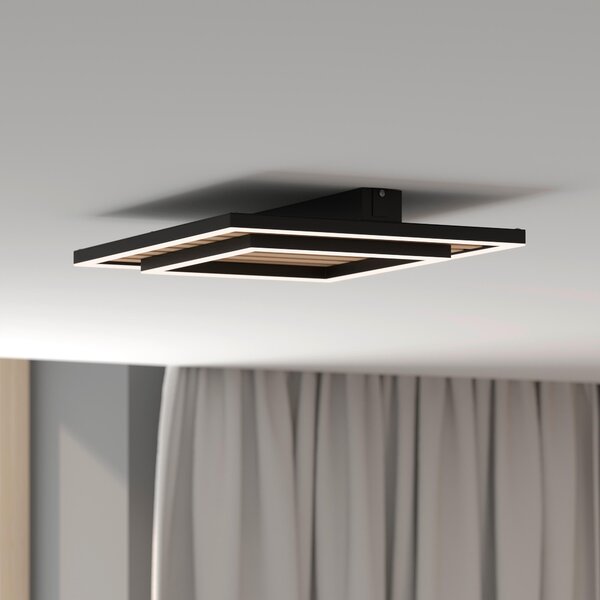 STROPNÉ LED SVIETIDLO, 40/40/6 cm Novel - Interiérové svietidlá