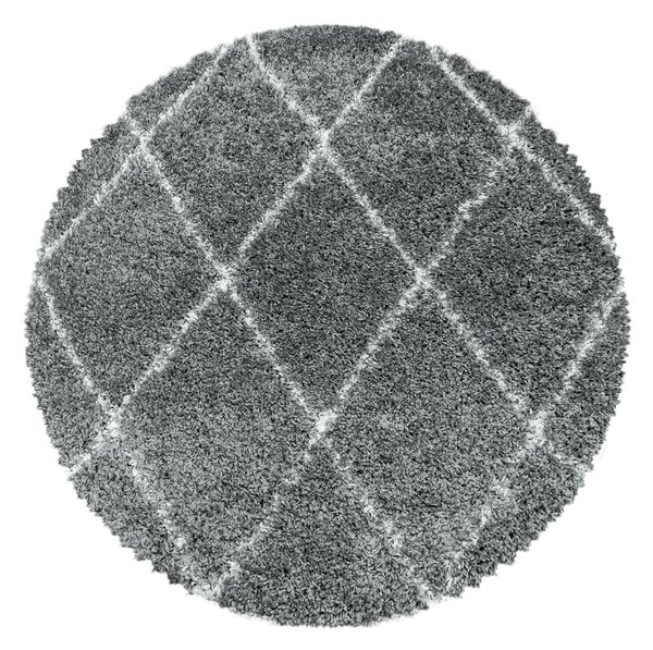 Ayyildiz Kusový koberec ALVOR 3401, Okrúhly, Sivá Rozmer koberca: 80 cm KRUH