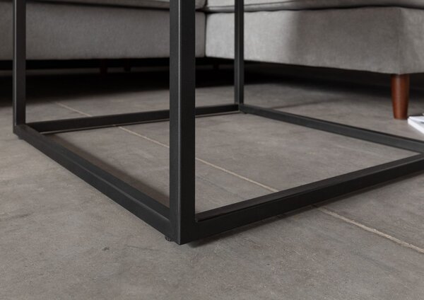 LOUNGE Konferenčný stolík divoký dub, 60x60x43, prírodný olejovaný