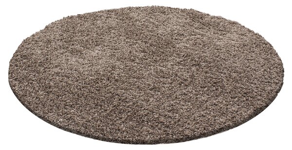 Ayyildiz Kusový koberec LIFE 1500, Okrúhly, Mocca Rozmer koberca: 80 cm KRUH