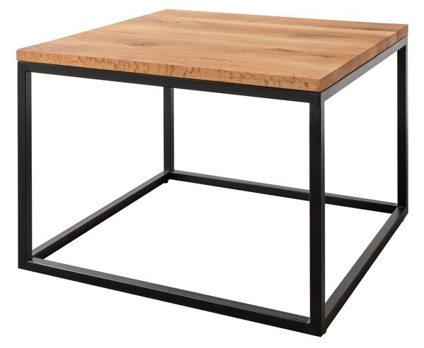 LOUNGE Konferenčný stolík divoký dub, 60x60x43, prírodný olejovaný