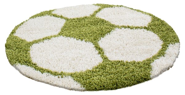 Ayyildiz Detský Detský kusový koberec FUN 6001, Okrúhly, Zelená Rozmer koberca: 100 cm KRUH