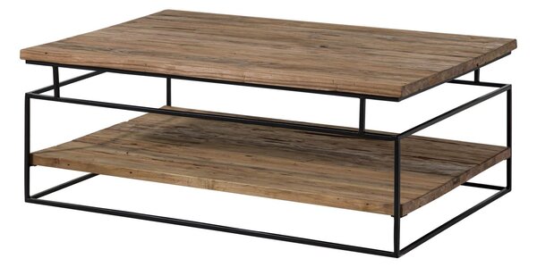LOUNGE Konferenčný stolík Palisandr 100x50x40, hnedý, olejovaný