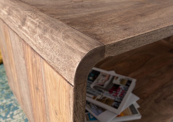 LOUNGE Konferenčný stolík Palisandr 100x50x40, hnedý, olejovaný