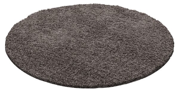 Ayyildiz Kusový koberec LIFE 1500, Okrúhly, Taupe Rozmer koberca: 80 cm KRUH