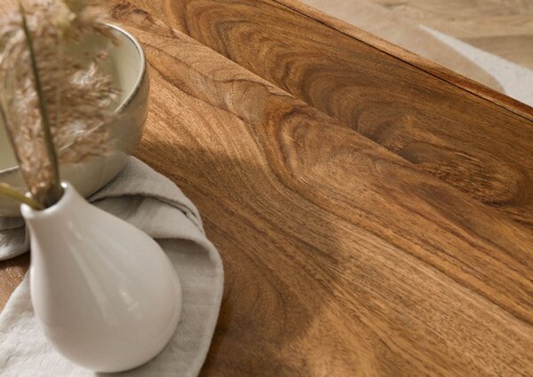 ANCONA Konferenčný stolík Palisandr 115x60x45 hnedý lakovaný