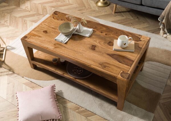 ANCONA Konferenčný stolík Palisandr 115x60x45 hnedý lakovaný