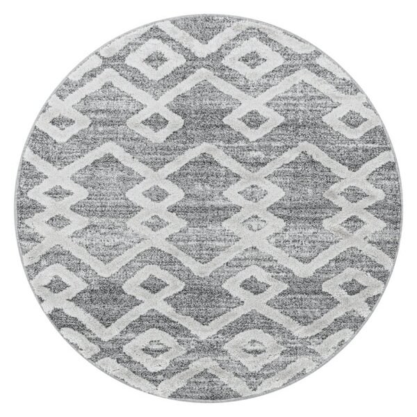 Ayyildiz Kusový koberec PISA 4704, Okrúhly, Sivá Rozmer koberca: 80 cm KRUH