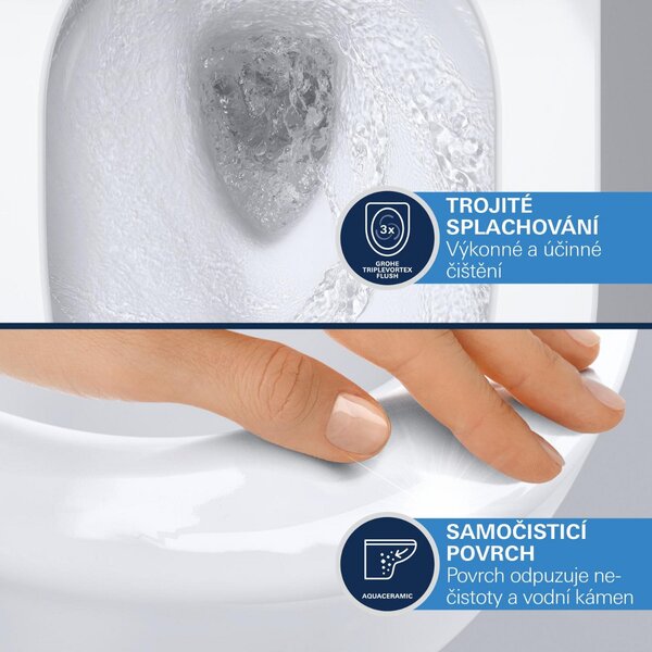 GROHE Sensia - Závesná sprchová toaleta, alpská biela 36507SH0