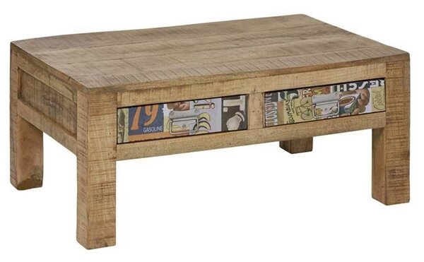 LOUNGE Konferenčný stolík mango 90x60x40 viacfarebný lakovaný