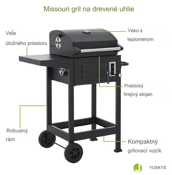 Gril s kolieskami Missouri