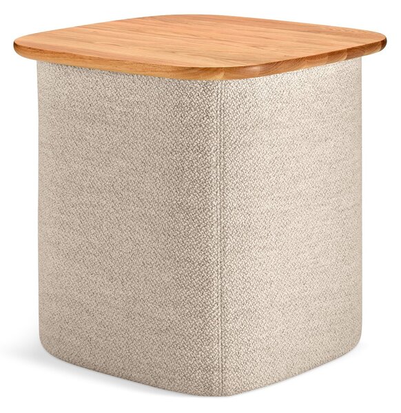 LD SEATING - Stolík DAFNA DAF-T420-U-W s drevenou doskou