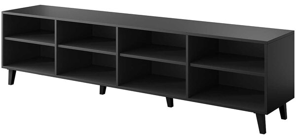 MEBLINE TV stolík ISTA čierny mat