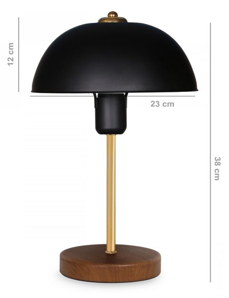 Opviq Stolová lampa Moralia čierna