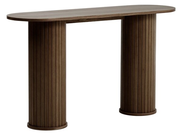Hnedý konzolový stolík 40x130 cm Nola – Unique Furniture