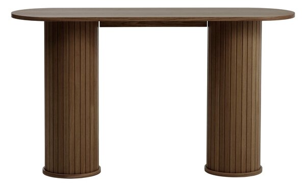 Hnedý konzolový stolík 40x130 cm Nola – Unique Furniture