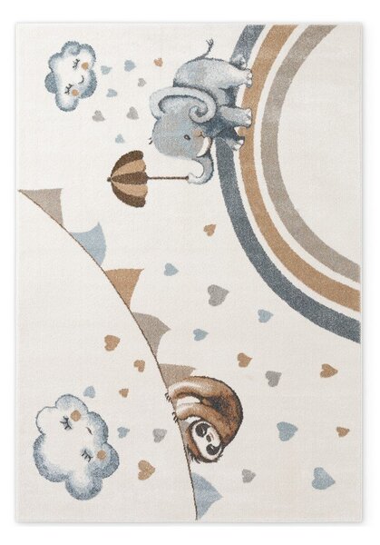 Krémový detský koberec 120x170 cm Walk like an Elephant Rainy Party – Villeroy&Boch