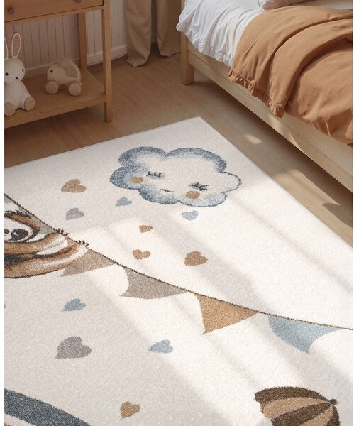 Krémový detský koberec 120x170 cm Walk like an Elephant Rainy Party – Villeroy&Boch