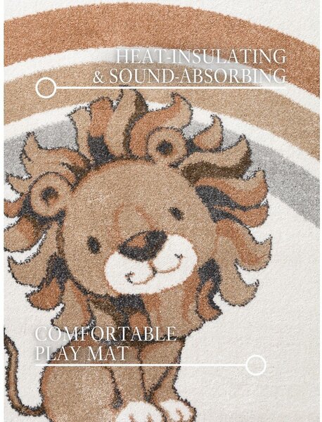 Krémový detský koberec 120x170 cm Roar like a Lion Rainbow Party – Villeroy&Boch