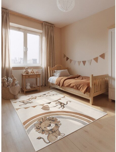 Krémový detský koberec 120x170 cm Roar like a Lion Rainbow Party – Villeroy&Boch