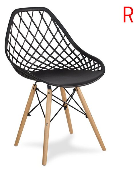 Dekorstudio Dizajnová stolička OSLO čierna Počet stoličiek: 4ks