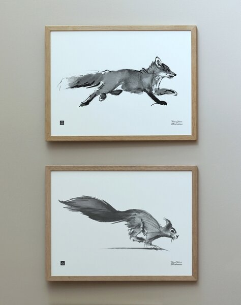 Teemu Järvi Plagát Adventurous Fox 40x30