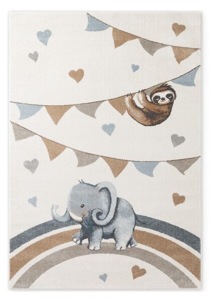 Krémový detský koberec 160x230 cm Walk like an Elephant Rainbow Party – Villeroy&Boch