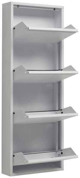 VÝKLOPNÁ SKRINKA NA TOPÁNKY, biela, 50/136,5/15 cm Carryhome - Online Only drobný nábytok, Online Only