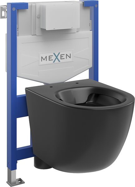 Mexen Fenix XS-F, podomietkový modul a závesné WC Lena, čierna matná, 6803322XX85