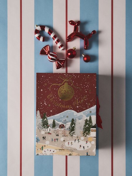 Sinsay - Vianočný adventný kalendár s voňavými produktmi 24 pack - červená