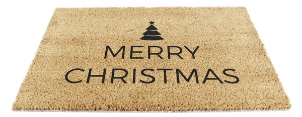 Rohožka s vianočným motívom z kokosového vlákna 40x60 cm Merry Christmas – Artsy Doormats