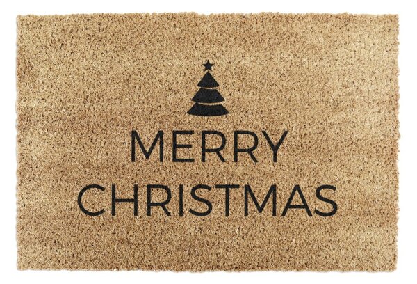 Rohožka s vianočným motívom z kokosového vlákna 40x60 cm Merry Christmas – Artsy Doormats