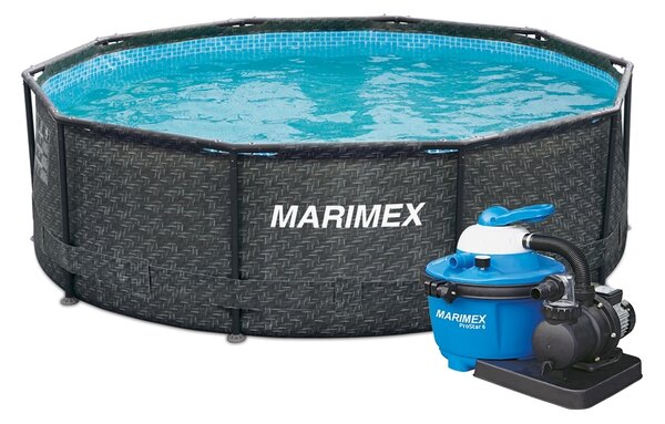 Marimex | Bazén Florida 3,66 x 1,22 m s filtráciou - motív RATAN | 19900080
