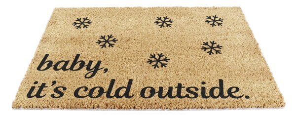 Rohožka s vianočným motívom z kokosového vlákna 40x60 cm Baby It's Cold Outside – Artsy Doormats